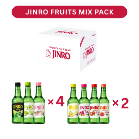 Jinro Fruits Mix Pack (360ml x 20pk)